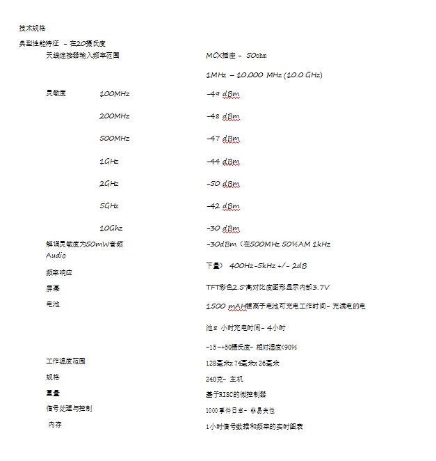 pro-w10gx反窃听产品说明书